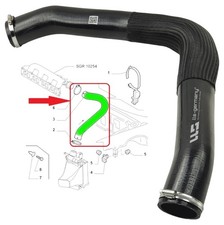 Turboscarico Tubo Intercooler Per ALFA ROMEO 156 (932) 1.9 JTD 932A2B932A2C