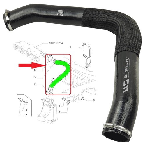 Tubo intercooler per alfa - tubo,