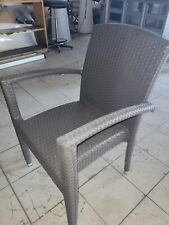 sedie da interno o esterno per locali o giardini, colore grigio scuro