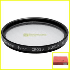49mm filtro cross screen 4 punte Reporter per obiettivi M49. Cross screen 4x