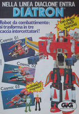 Pubblicità Advertising Werbung Italian 1982 MICRONAUTI Diaclone Diatron Cosmic
