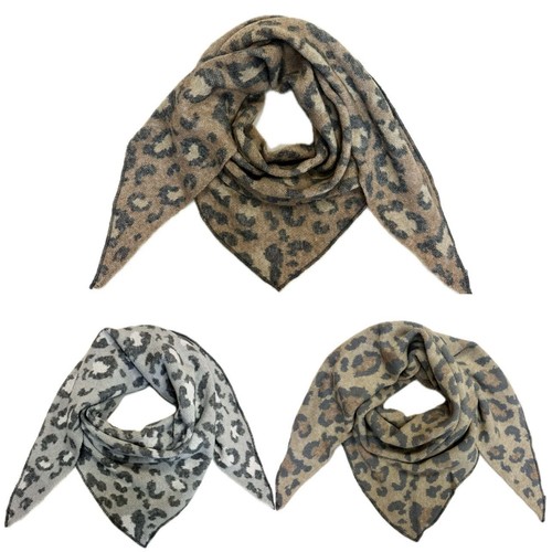 Xxl leopardo triangolo sciarpa - xxl,