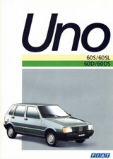 Catalogue Brochure Fiat Uno 60S/SL 60D/DS 05/1989 France