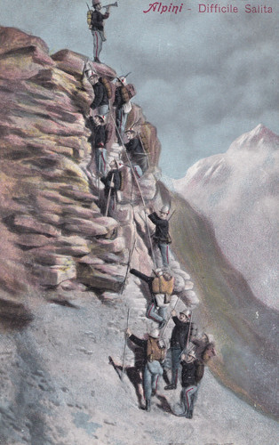 Cartolina militare alpini - cartolina, ,alpini