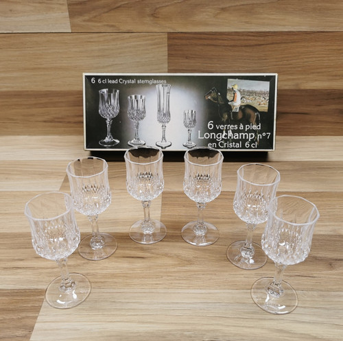 Set bicchieri sherry cristal - 6,