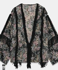 Kimono Zara floreale jacquard