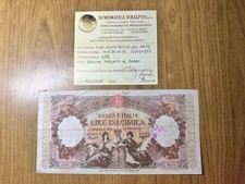REPUBBLICA ITALIANA LIRE 10000 REGINE DEL MARE 25 1 1957 certificata qBB