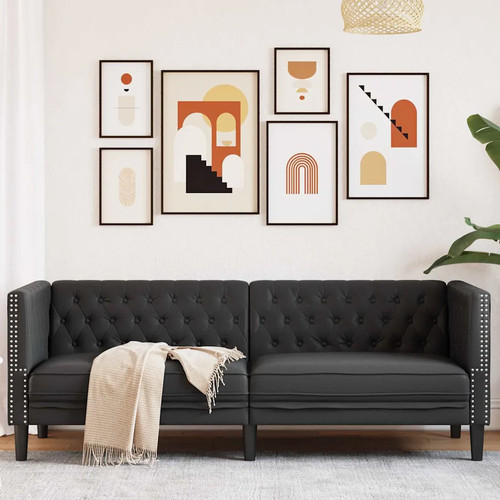 Divano nero pvc soggiorno - pvc,