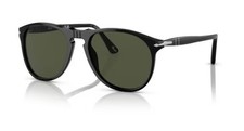 Persol PO9649S Occhiali da Sole 95/31 55 mm, Nero/Verde Cristallo
