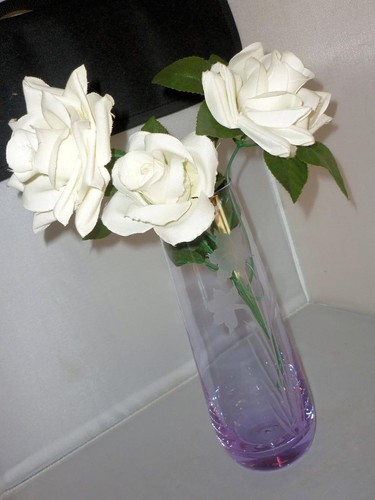 Caithness vaso vetro rosa - caithness,