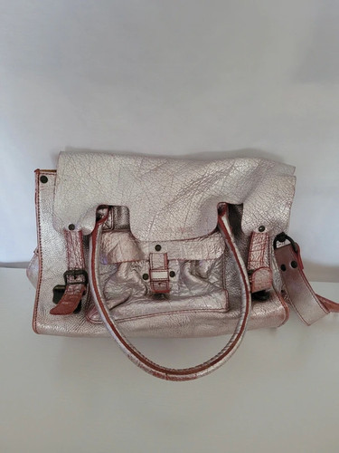 Borsa moschino rossa pelle - rossa, in