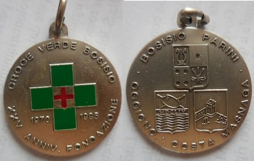 Medaglia croce verde bosisio - croce,