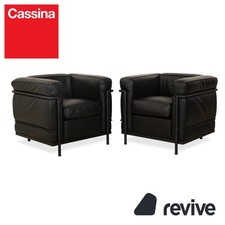 Cassina LC 2 Leder 2x Sessel