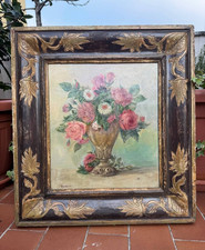 Antico Dipinto Olio su Tavola