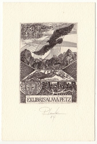 Heinz plank exlibris für - exlibris,