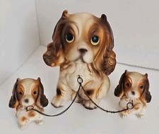 Vtg Spaniel Dog Puppy Family