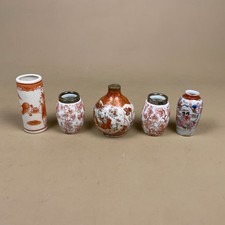 5 Miniature Orientali Ceramica