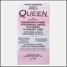 Queen Knebworth Ticket +