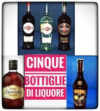 LOTTO DI 5 BOTTIGLIE MISTE