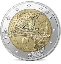 Moneta euro torre eiffel - 2€,