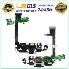 CONNETTORE RICARICA APPLE IPHONE 11 PRO MICROFONO FLAT DOCK CHIP DI CARICA NERO