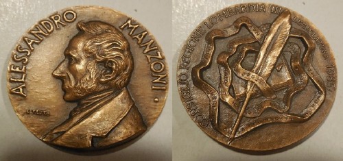 Medaglia alessandro manzoni - medaglia,