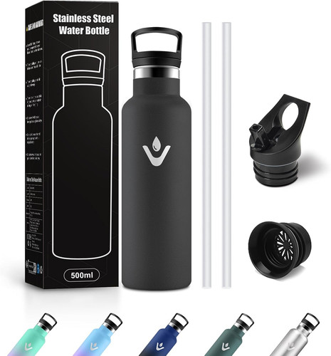 Borraccia acciaio inox 500ml - inox,