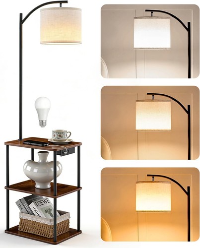 Lampada terra con - lampada, tavolino