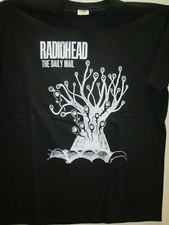 RADIOHEAD T-SHIRT maglietta MAGLIA MANICA CORTA cotone nera  MA-4491