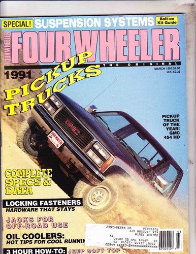 Four wheeler magazine march - wheeler, magazine--march