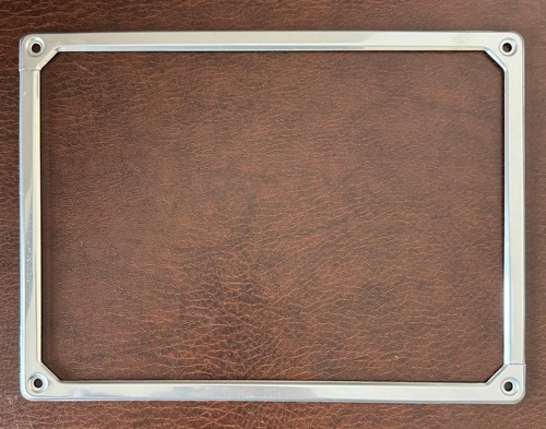 Cornice porta targa cromata - porta,