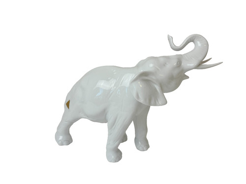Statua porcellana elefante - porcellana,