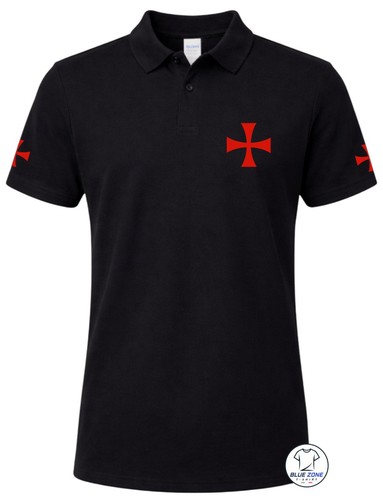 Polo croce templare uomo donna - croce,