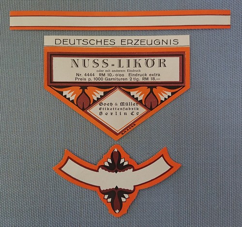 Vecchia etichetta liquore - etichetta, di
