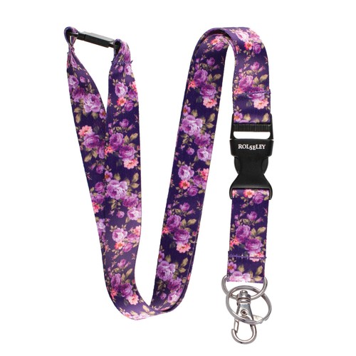 Lanyard multicolore con fiori - con,