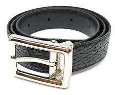 Cintura cinta in pelle unisex Montblanc fibbia originale luxury fashion couture