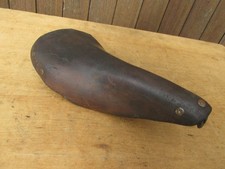 PRYMA ANCIEN VELO COURSE RANDONNEUSE SELLE CUIR LEATHER BICYCLE SADDLE