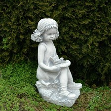 Statua BIMBA con UCCELLO