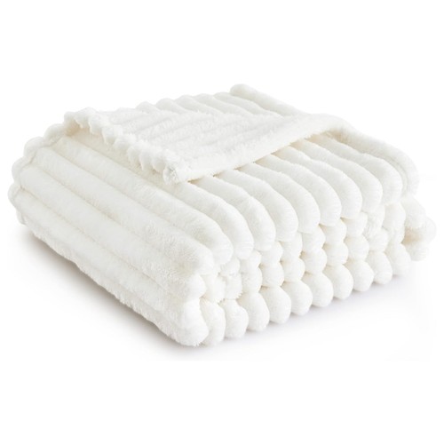 Coperta bianca per divano - coperta,