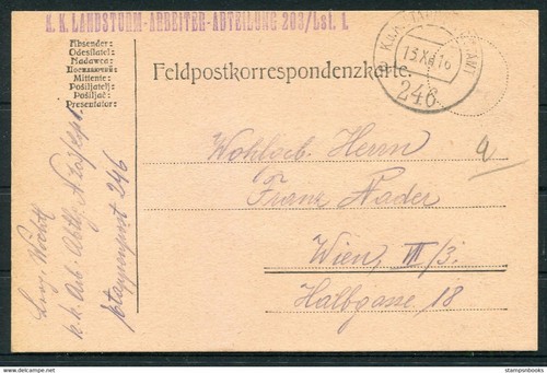 1916 austria feldpost k - 1916, k.u.k