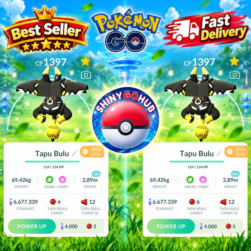 Pogo shiny tapu - shiny, bulu