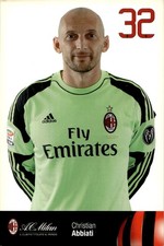 cartolina postcard Calcio Milan 2013/14 - Abbiati