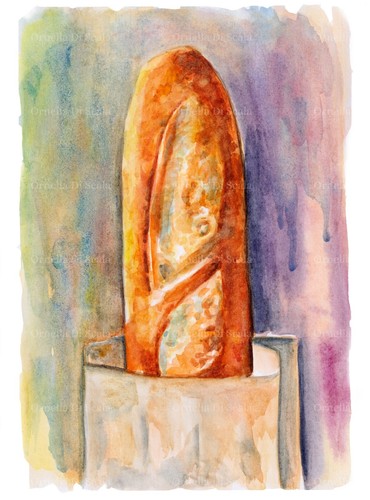 Stampa acquerello baguette