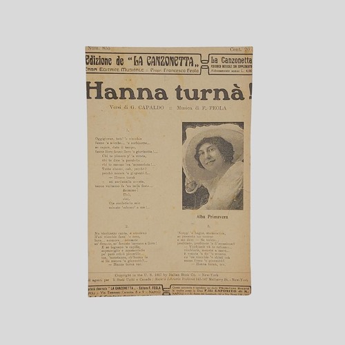 Copiella hanna turnà versi - copiella, turnà!