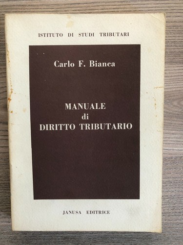 Manuale diritto tributario - manuale,