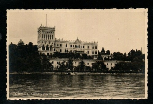 Cartolina isola garda villa - cartolina, di