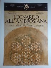 Leonardo all'ambrosiana manifesto il codice Atlantico disegni di Leonardo e dell