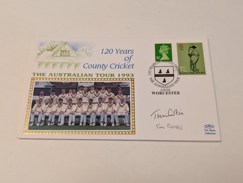 Cricket fdc signed tim - cricket,