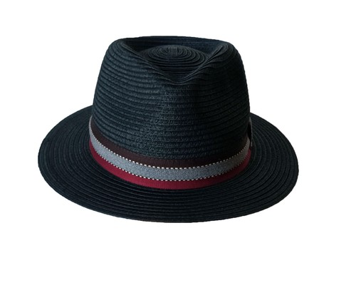 Cappello fedora nero - cappello, cucito