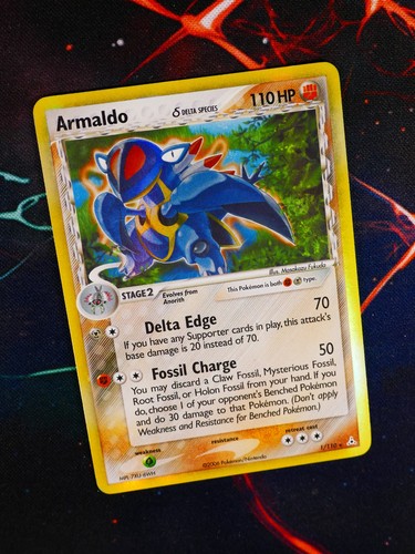Carta pokemon armaldo - carta, δ